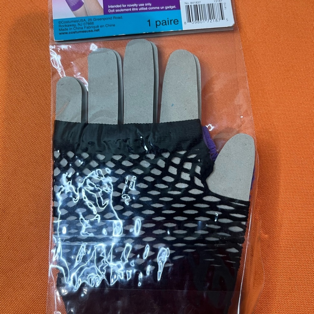 6/$25Elegant Black and Gray Fishnet Gloves Halloween costume